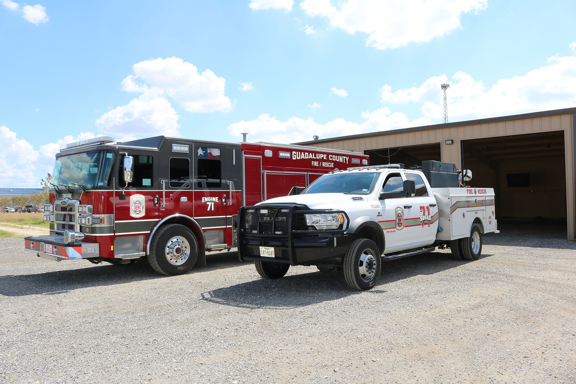 Guadalupe County Fire Rescue FIre Engine and truck
